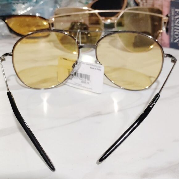 Brown Aviator Sunglasses - Picture 2 of 2